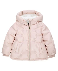 Rokka&Rolla Toddler Girls Fleece Lined Heart Puffer Jacket 2T-5T