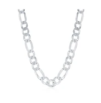 Simona Sterling Silver 7.5mm Figaro Chain
