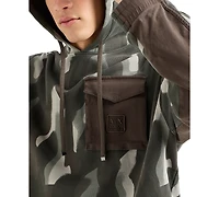 A|X Armani Exchange Men's Long Sleeve Camo Hoodie