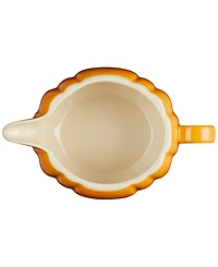 Le Creuset Stoneware Pumpkin 14-Oz. Gravy Boat with Lid - Persimmon