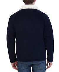 Robert Graham Men's Corduroy Chore Jacket with Sherpa Collar