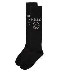 MeMoi Big Girls Hello Knee High Socks