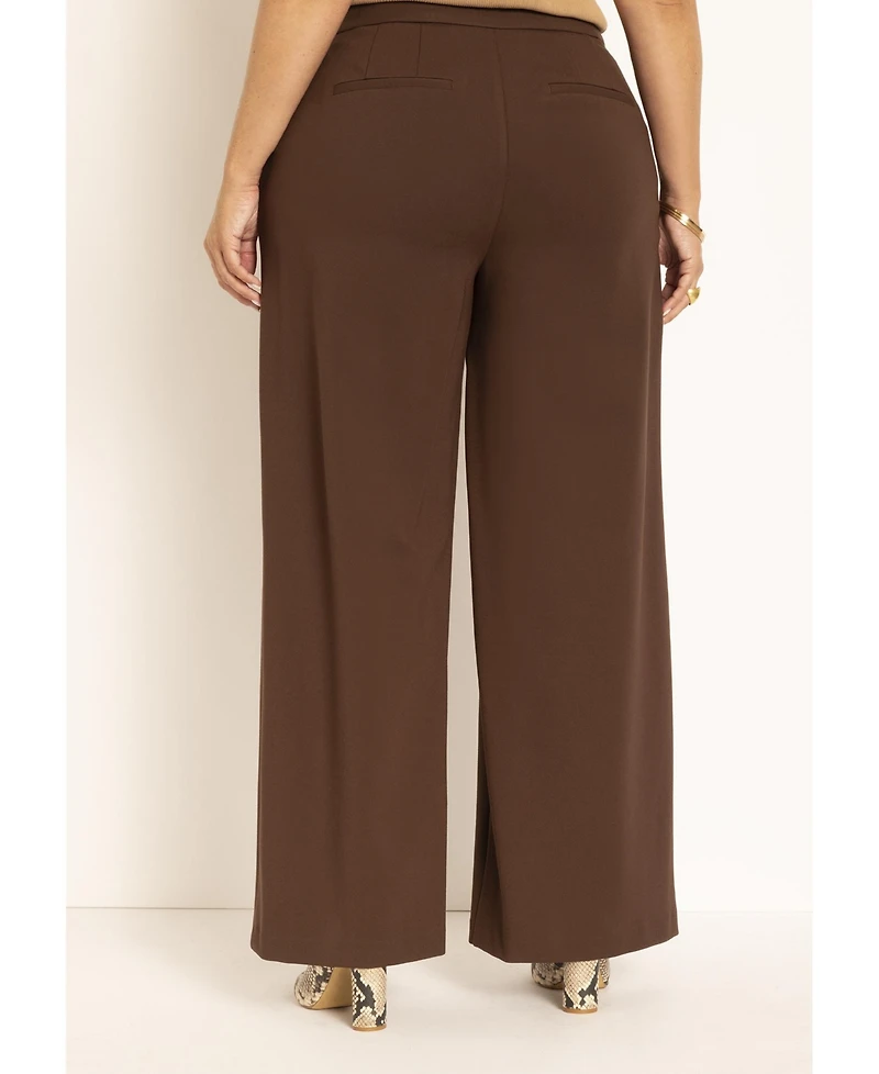 Eloquii Women's The Ultimate Stretch Wide Leg Pant