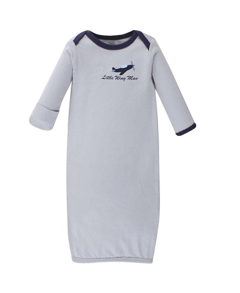 Luvable Friends Baby Boys Junior Breathable Cotton Sleepwear Wraps