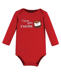 Hudson Baby Baby Boys Hudson Cotton Long-Sleeve Bodysuits Set, Happy Planets 3-Pack, Newborn