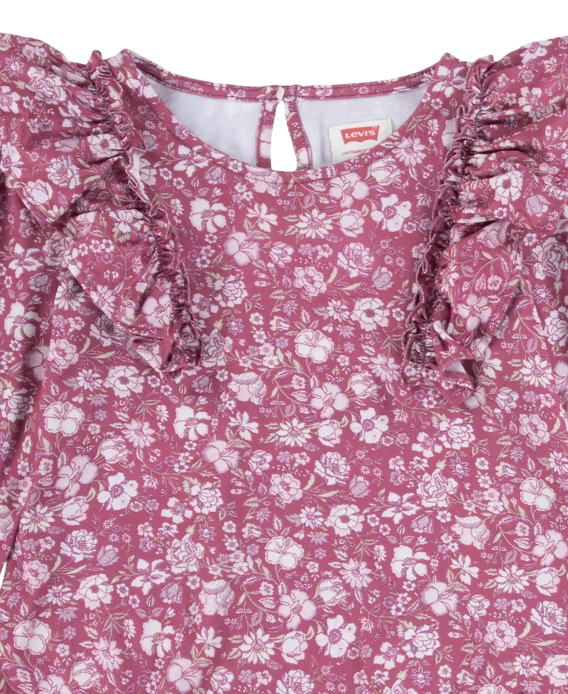 Levi's Toddler Ruffle Tee and Flared Jeans 2-Piece Set