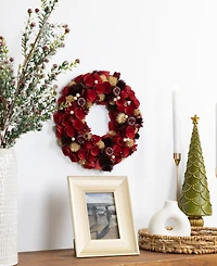 Northlight Wooden Artificial Christmas Wreath - 13-Inch