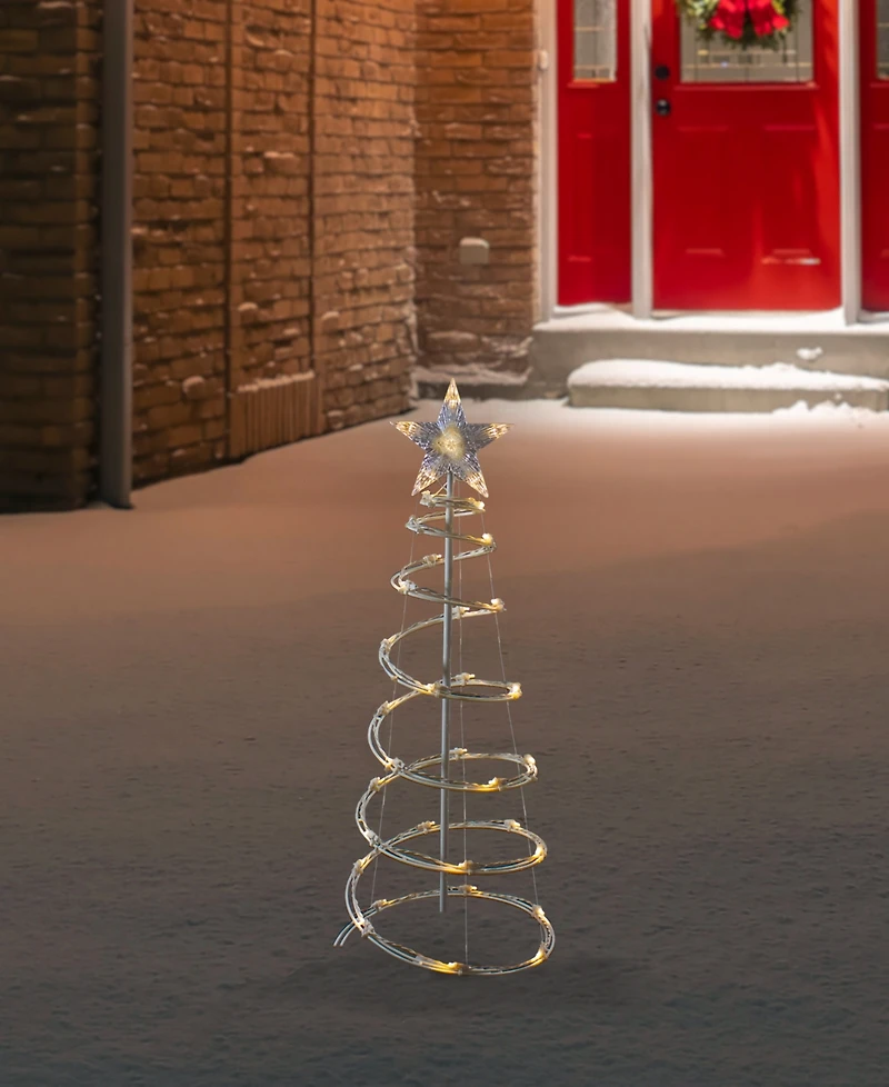 Northlight 3ft Led Spiral Cone Tree Warm White Lights
