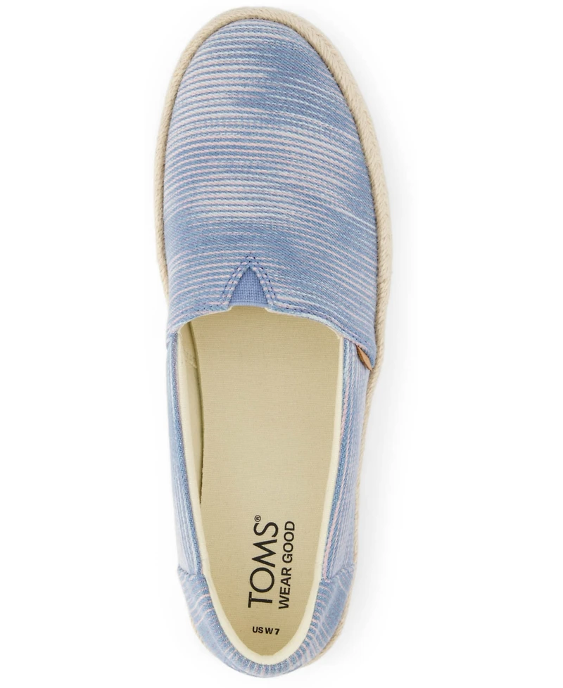 Toms Women's Valencia Novelty Denim Platform Espadrilles