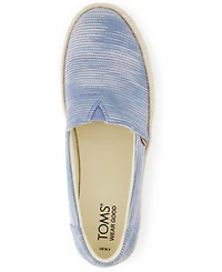 Toms Women's Valencia Novelty Denim Platform Espadrilles
