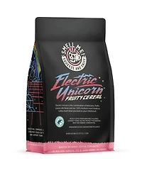 Bones Coffee Company Electric Unicorn Flavored Whole Coffee Beans Fruity Cereal With Milk Flavor | 12 oz Medium Roast Arabica Low Acid Coffee | Gourme