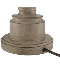 Regency Hill Traditional Buffet Table Lamps 28" Tall Set of 2 Natural Candlestick Cream Bell Shade for Dining Room