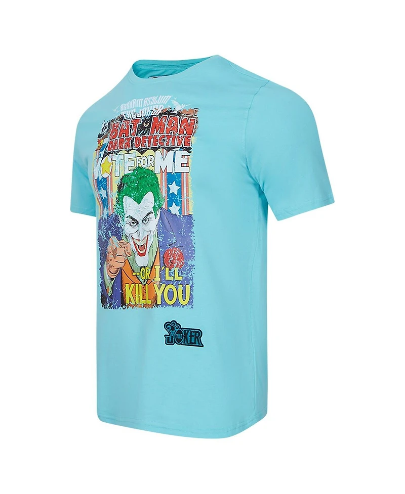 Freeze Max Men's The Joker Mint Batman Comics Vote for Me T-Shirt