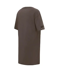 Pro Standard Women's Brown Los Angeles Dodgers Neutral T-Shirt Dress