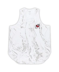Profile Women's White Georgia Bulldogs Plus Marble Tank and Shorts Set