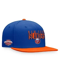 Fanatics Men's Royal/Orange New York Islanders Fundamental Colorblocked Snapback Hat