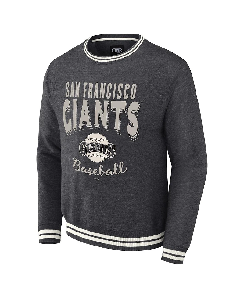 Darius Rucker Collection by Fanatics Men's Heather Charcoal San Francisco Giants Vintage-like Pullover Sweatshirt