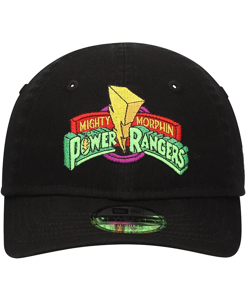 New Era Toddler Black Power Rangers 9TWENTY Adjustable Hat