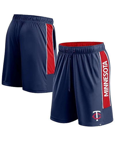 Fanatics Men's Navy Minnesota Twins Win the Match Defender Shorts