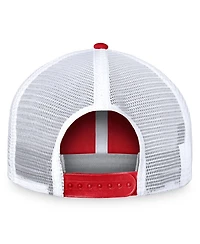 Fanatics Men's Red/White Calgary Flames Free Kick Trucker Adjustable Hat