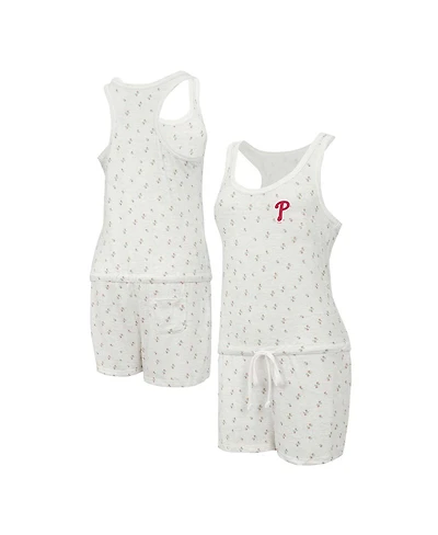 Concepts Sport Women's Cream Philadelphia Phillies Gardner Hacci Knit Romper