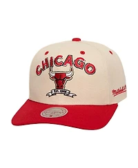 Mitchell & Ness Men's Cream/Red Chicago Bulls 6x Nba Champions Soul Legacy Defined Snapback Hat