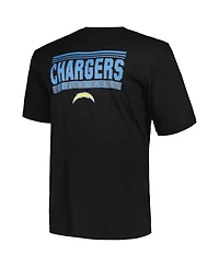 Fanatics Men's Black Los Angeles Chargers Big Tall Pop T-Shirt