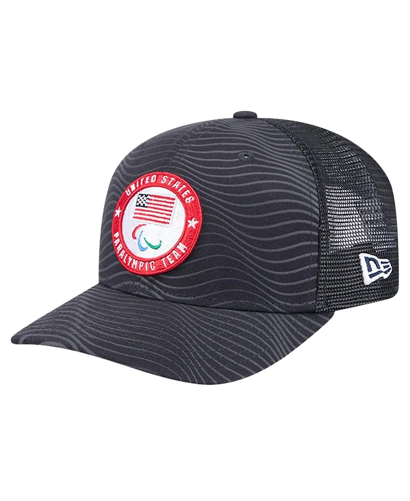 New Era Men's Navy U.s. Paralympics Waves 9SEVENTY Stretch Snap Adjustable Hat