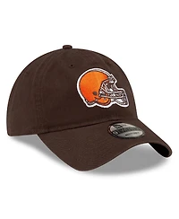 New Era Men's Brown Cleveland Browns Core Classic Primary 9TWENTY Adjustable Hat