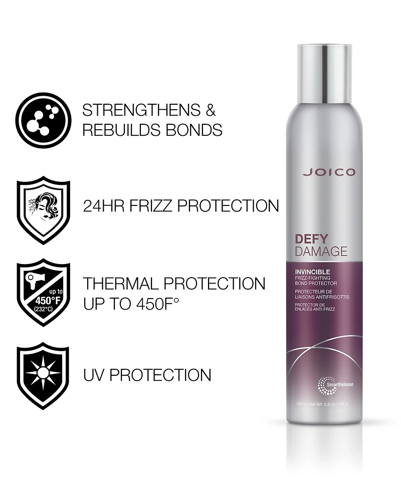 Joico Defy Damage Invincible Frizz-Fighting Bond Protector, 5.5 oz.