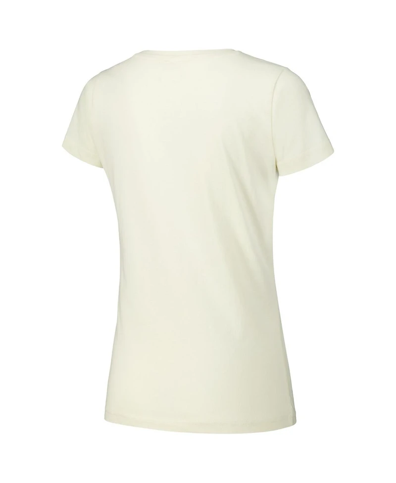 New Era Women's Cream Chicago Cubs Vintage-like T-Shirt