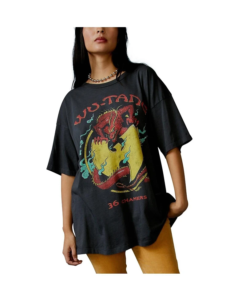 Daydreamer Women's Charcoal Wu-Tang 36 Chambers Merch T-Shirt