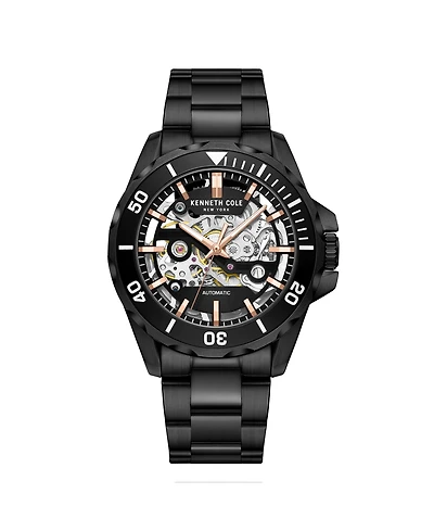 Kenneth Cole New York Men's Automatic Black Stainless Steel Watch 43MM