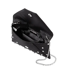 Nina Imitation Pearl/Crystal Adorned Square Envelope Clutch