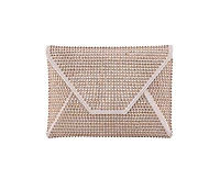Nina Crystal Encrusted Square Envelope Clutch