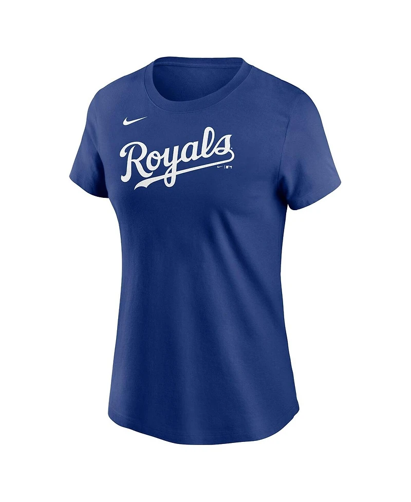 Nike Women's Royal Kansas City Royals Wordmark T-Shirt