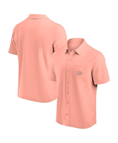 Fanatics Men's Coral San Francisco 49ers Front Office Button-Up Shirt