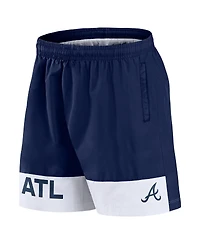 Fanatics Men's Navy Atlanta Braves Elements Swim Shorts