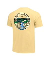 Image One Men's and Women's Gold Notre Dame Fighting Irish Scenic Comfort Colors T-Shirt