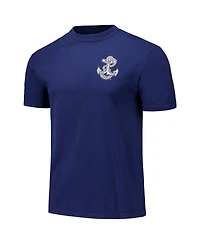 Image One Men's and Women's Navy Midshipmen Hyper Local Nautical Flags Phrase T-Shirt