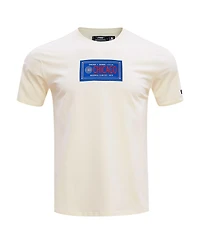 Pro Standard Men's Cream Chicago Cubs Club Member Badge T-Shirt