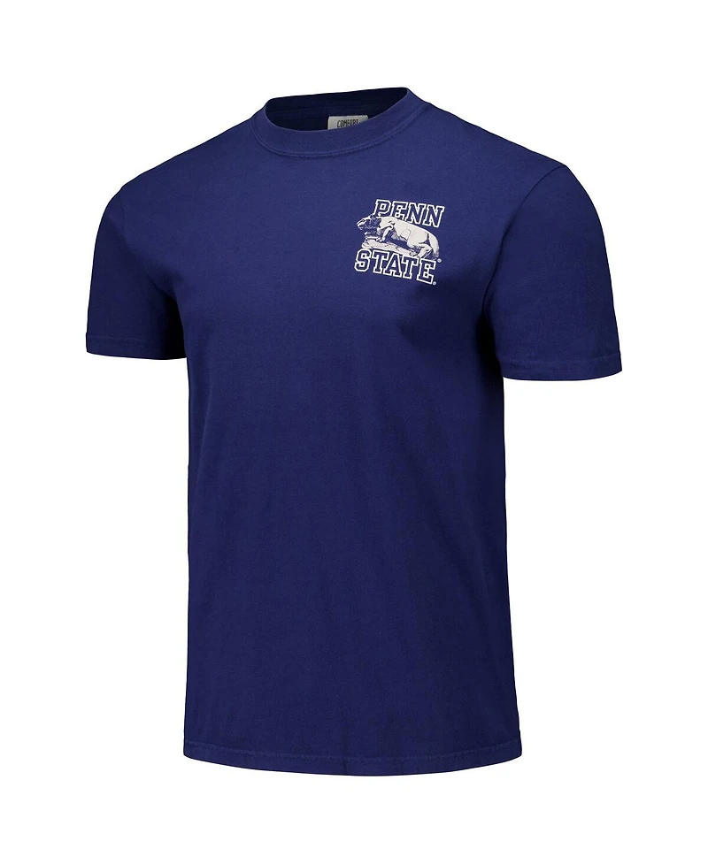 Image One Men's and Women's Navy Penn State Nittany Lions Hyper Local Lion Shrine Sketch T-Shirt