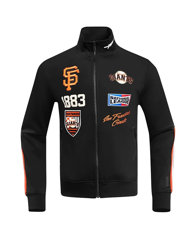 Pro Standard Men's Black San Francisco Giants Fast Lane Full-Zip Track Jacket