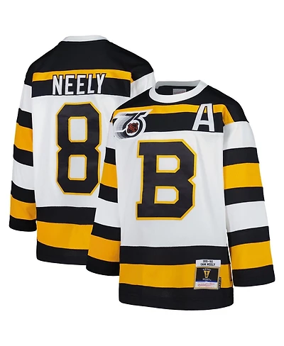 Mitchell & Ness Big Boys and Girls Cam Neely White Boston Bruins 1991 Blue Line Player Jersey