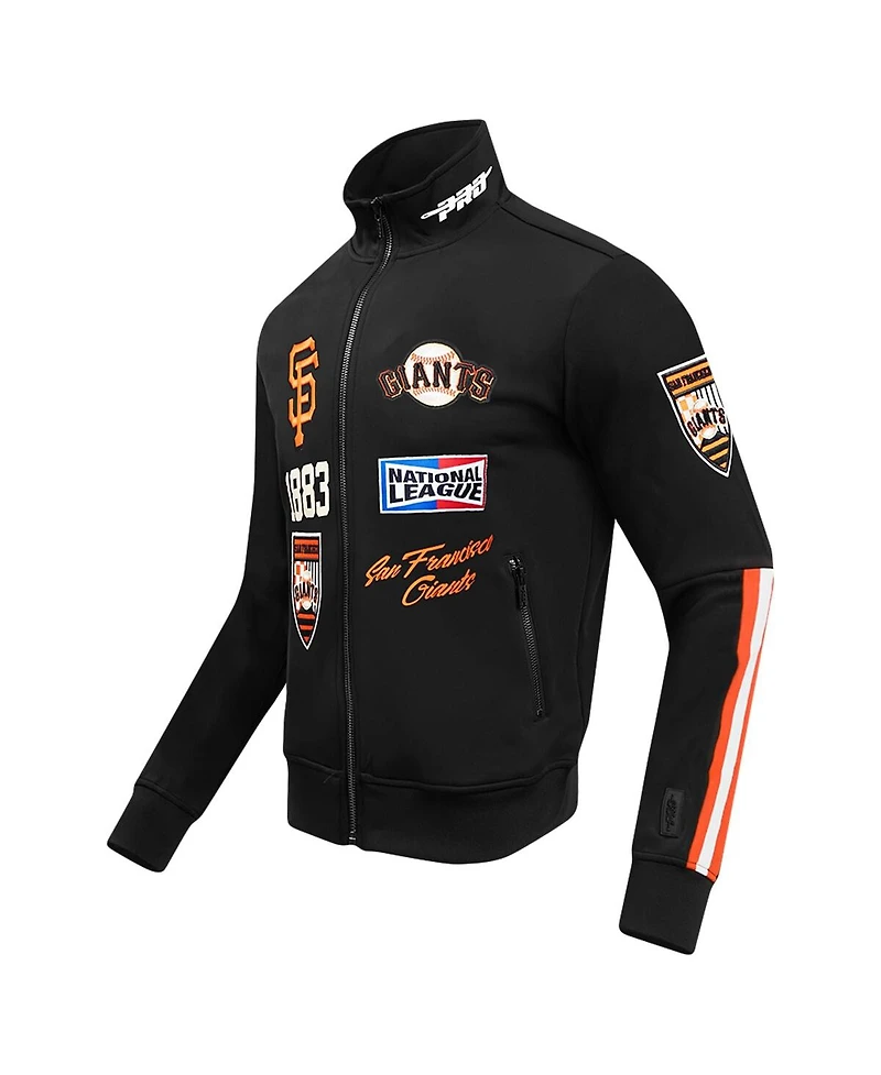 Pro Standard Men's Black San Francisco Giants Fast Lane Full-Zip Track Jacket