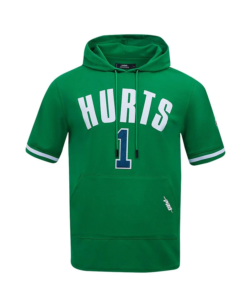 Pro Standard Men's Jalen Hurts Kelly Green Philadelphia Eagles Player Name Number Hoodie T-Shirt