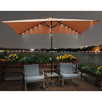Streamdale 10' x 6.5' Solar Led Patio Umbrella