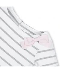 Hope & Henry Girls' Short Sleeve Lightweight Knit Skater Dress, Kids