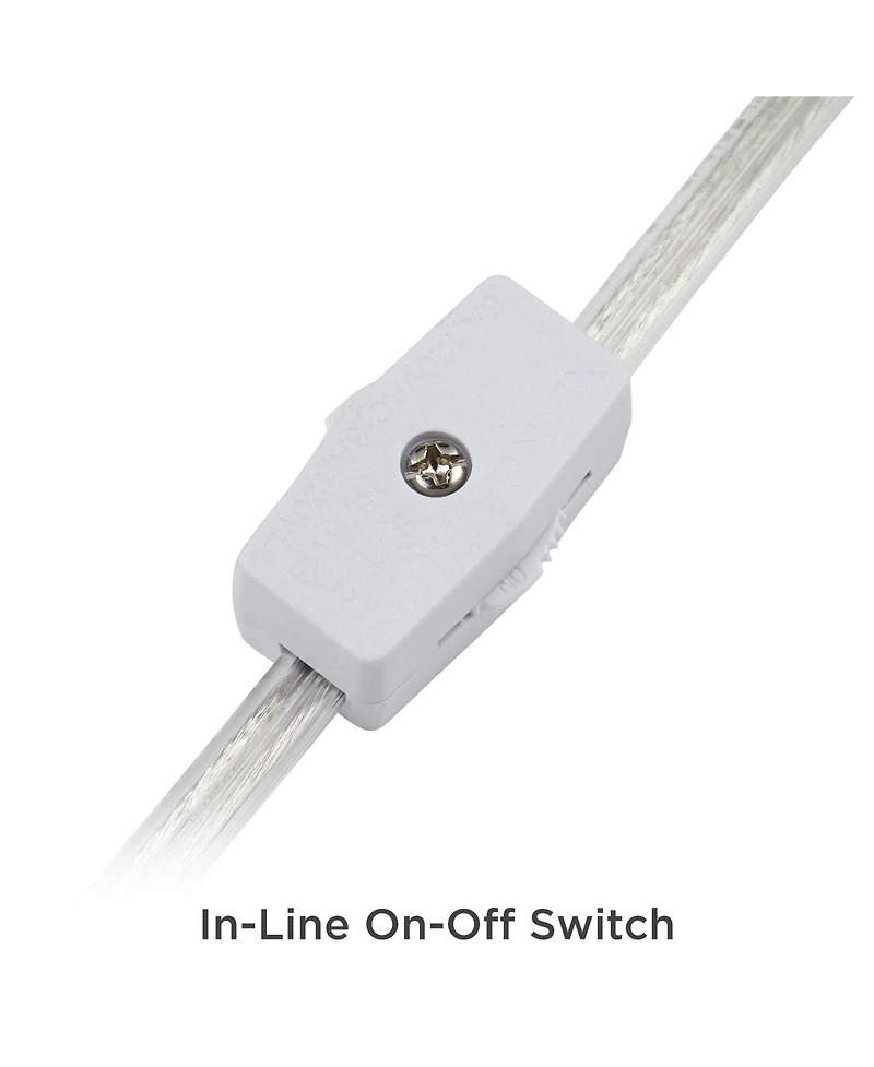 Carmen Modern Accent Table Lamps 12 1/2" High Set of 2 Green Clear Crystal Swirl Art Glass Shade for Bedroom Living Room Nightstand Bedside Night Stan