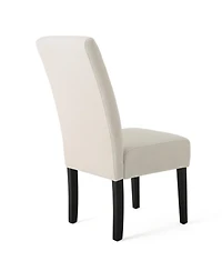 Simplie Fun Dining Chairs (Set Of 2): Contemporary, T-Stitch Design, Comfortable